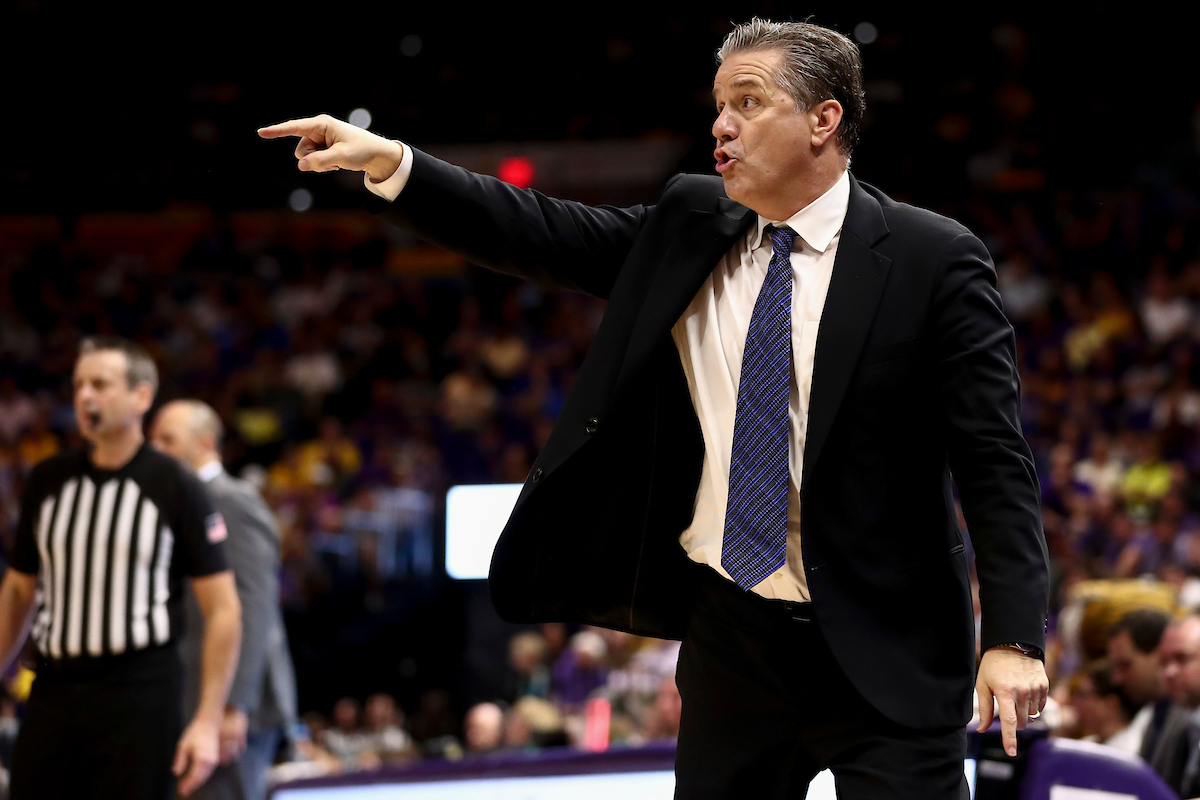 John Calipari.

Kentucky beat LSU 79-76.

Photo by Chet White | UK Athletics