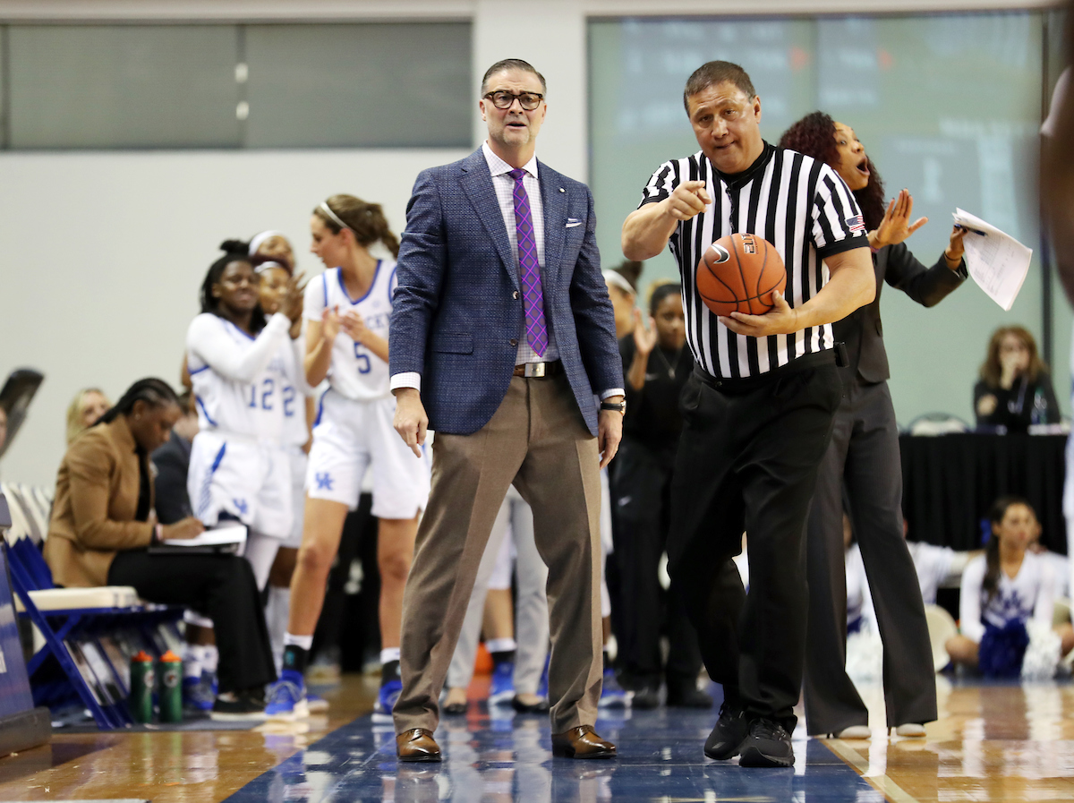 Matthew mitchell 

The UK women's basketball team falls to Texas A&M on Thursday, November 28, 2019.

Photo by Britney Howard | UK Athletics