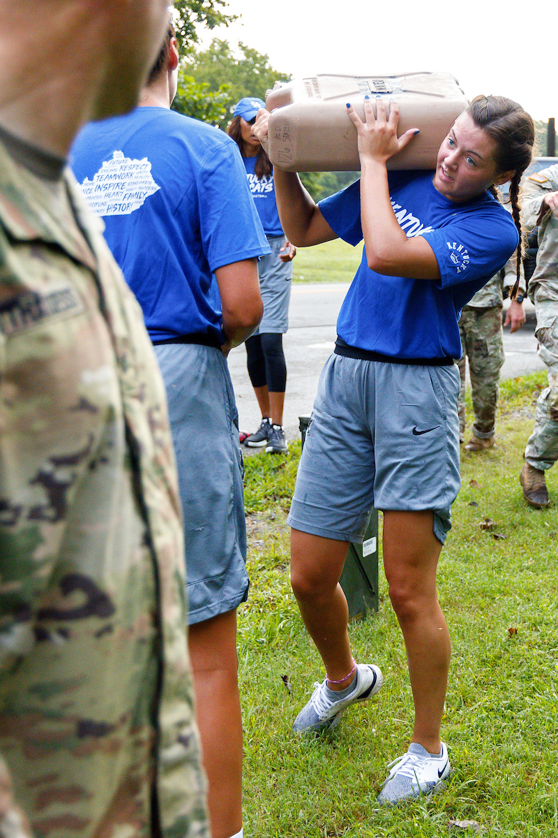 Emma King.

Kentucky Women’s Basketball team bonding trip to Fort Campbell.

Photo by Eddie Justice | UK Athletics