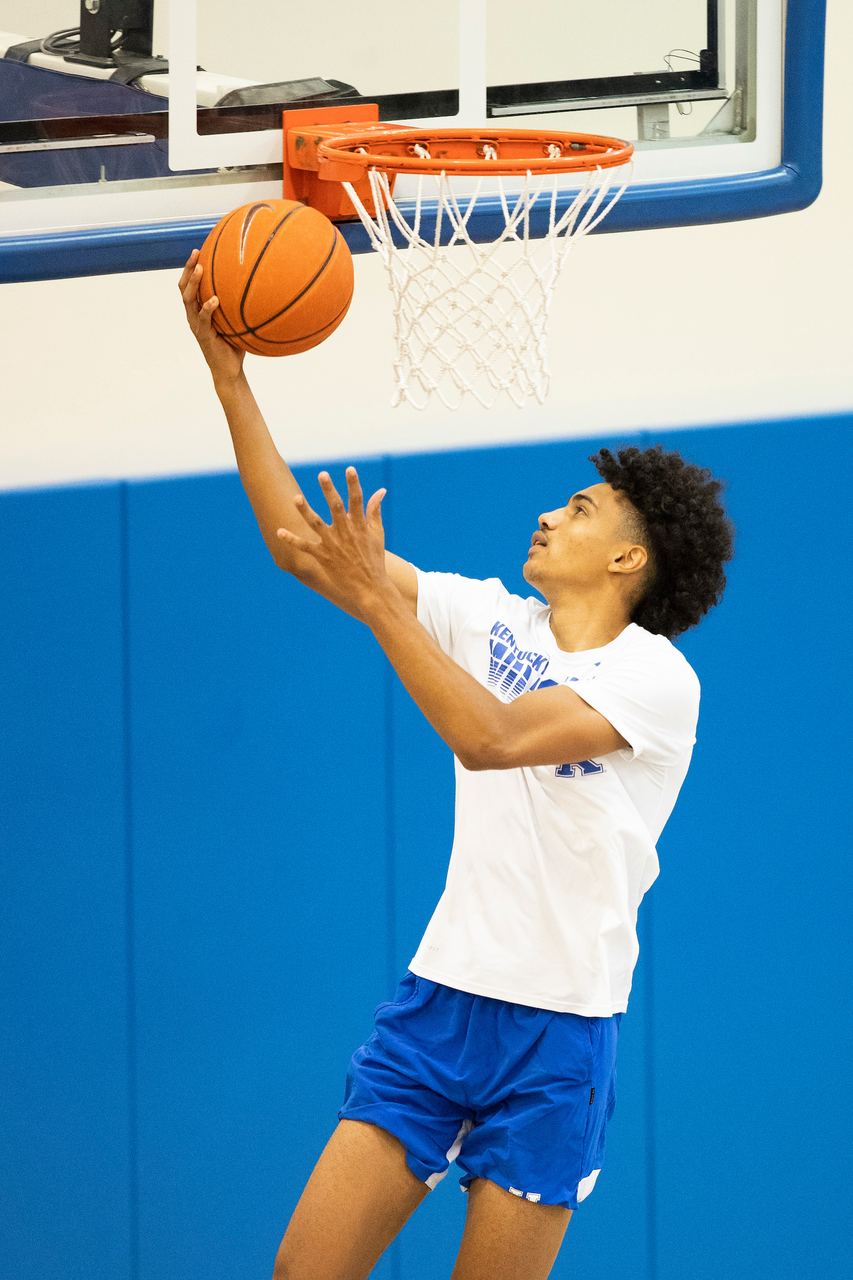 Jacob Toppin.

Kentucky menâ??s basketball workouts.

Photo by Chet White | UK Athletics