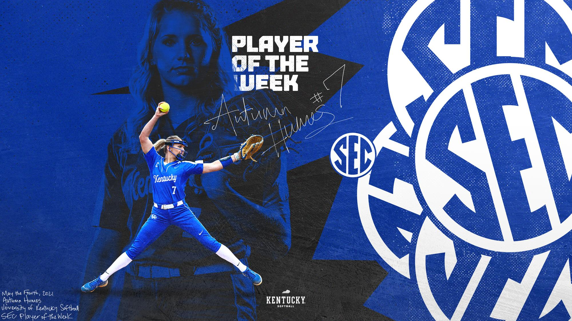 Autumn Humes SEC Player of the Week, Coffel Freshman of the Week