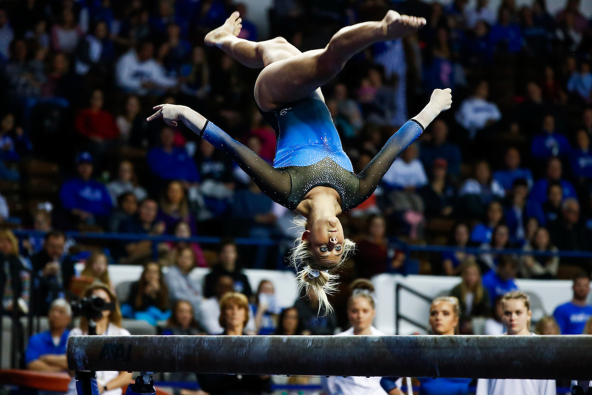 Alex Hyland.

The UK gymnastics team hosted #11 Auburn at Memorial Coliseum.

Photo by Chet White| UK Athletics