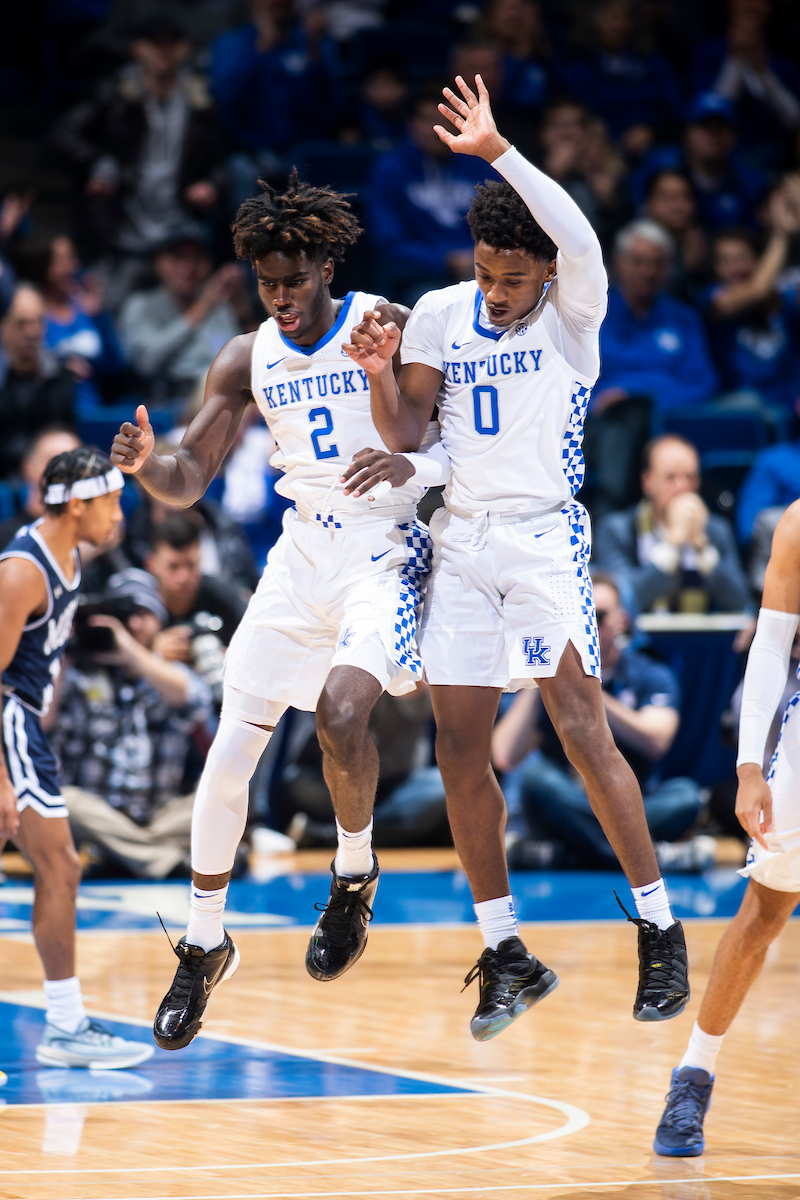 Kahlil Whitney. Ashton Hagans.

Kentucky beat Mount St. Mary’s 82-62.

Photo by Chet White | UK Athletics