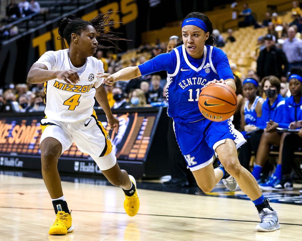 Jada Walker.

Kentucky defeats Missouri 78-63.

Photo by Eddie Justice | UK Athletics