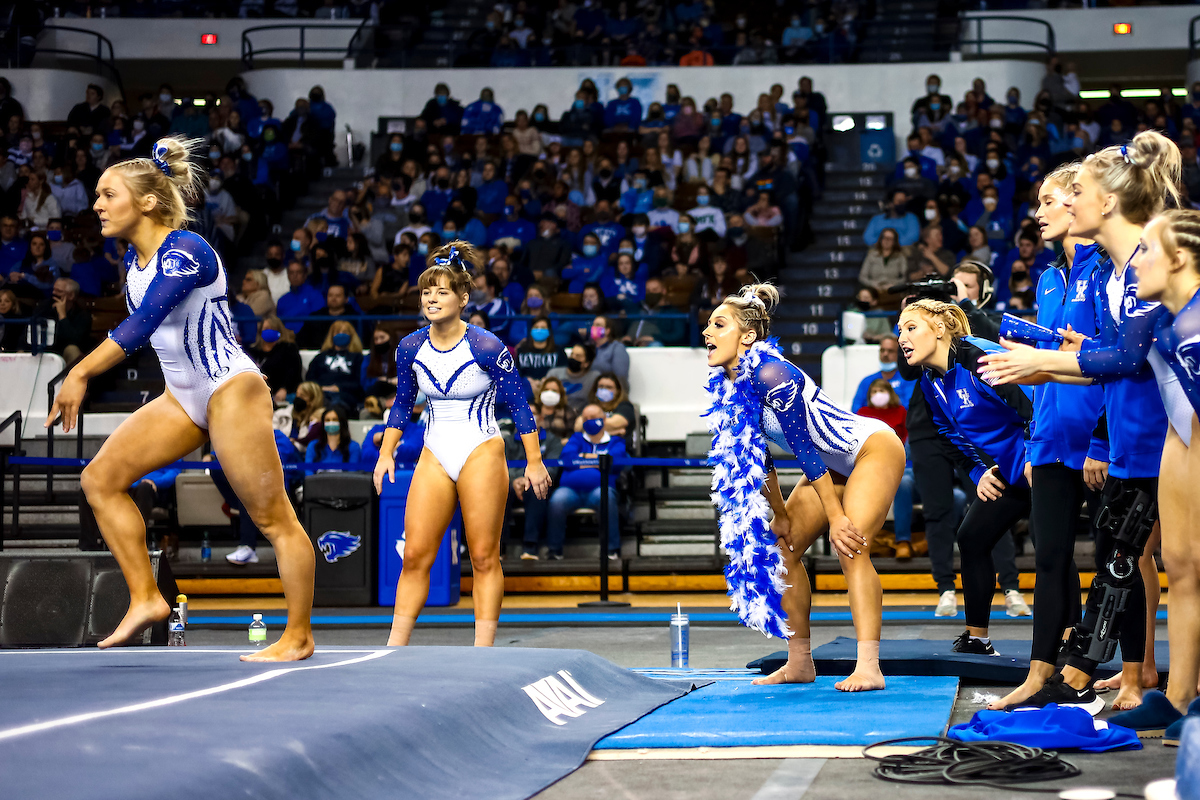 Hailey Davis.

Kentucky gymnastics loses to Florida.

Photo by Eddie Justice | UK Athletics