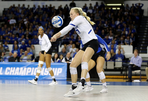 Alli Stumler

UK volleyball beats Purdue in the second round of the NCAA Tournament.  

Photo by Britney Howard  | UK Athletics
