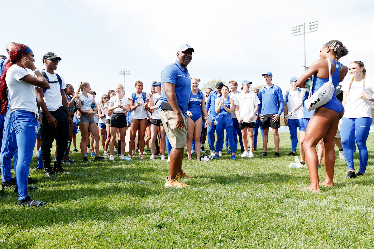 Coach Lonnie Greene. Team.

Day two of the Kentucky Invitational.

Elliott Hess | UK Athletics