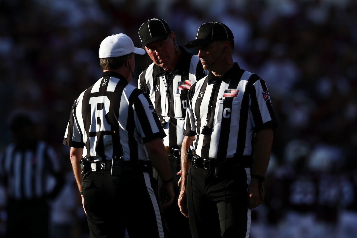 Referees. 

Kentucky falls to Mississippi State, 28-13.

Photo by Elliott Hess | UK Athletics
