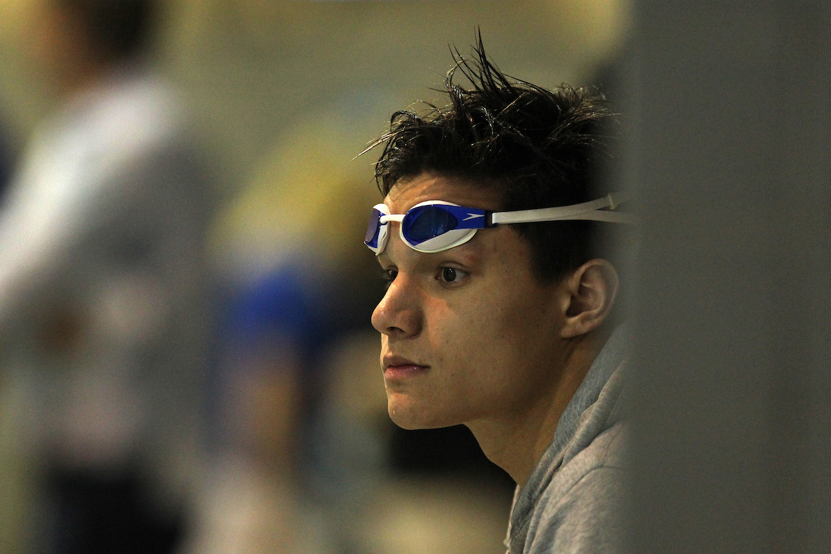 The University of Kentucky swim and dive team during their home meet against Ohio State and Toledo on Friday, January 5th, 2018, at the Lancaster Aquatic Center in Lexington, Ky.

Photo by Quinn Foster I UK Athletics