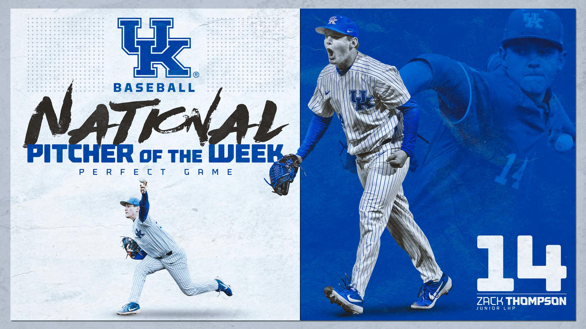 Thompson Earns Two National Pitcher of Week Awards