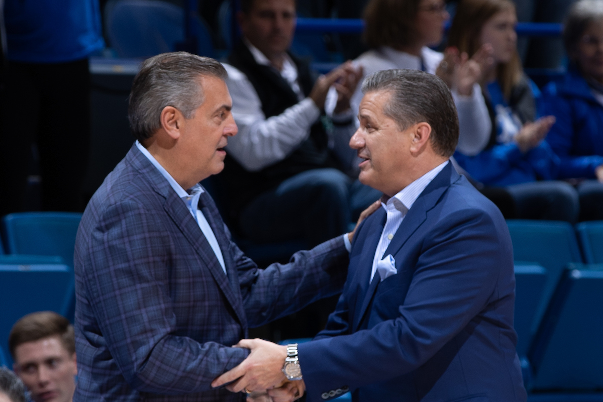 John Calipari

Men's Basketball beats IUP 86-64.

Photo by Mark Mahan | UK Athletics