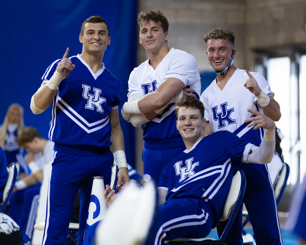 Grant Ernzen. Dylan Gessner. Whitten McCune. Hayden Story.Cheer & Dance Nationals SendoffPhoto by Grant Lee | UK Athletics