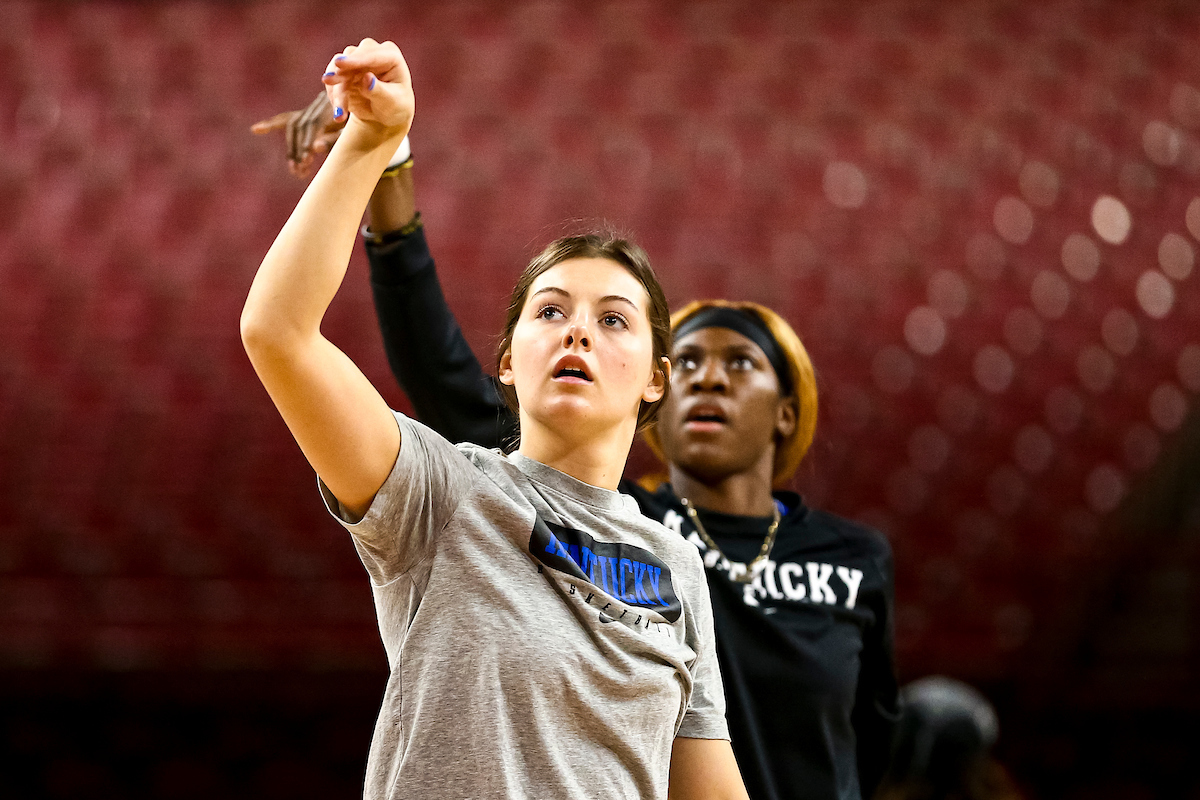 Emma King.

Kentucky at Arkansas Shootaround.

Photo by Eddie Justice | UK Athletics