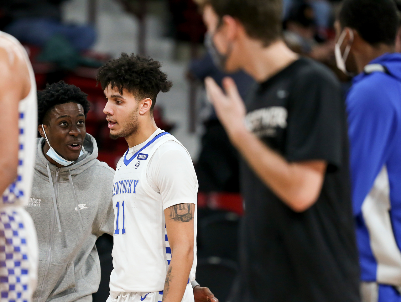 Terrence Clarke. Dontaie Allen.

Kentucky beat Mississippi State 78-73 in Starkville.

Photo by Chet White | UK Athletics
