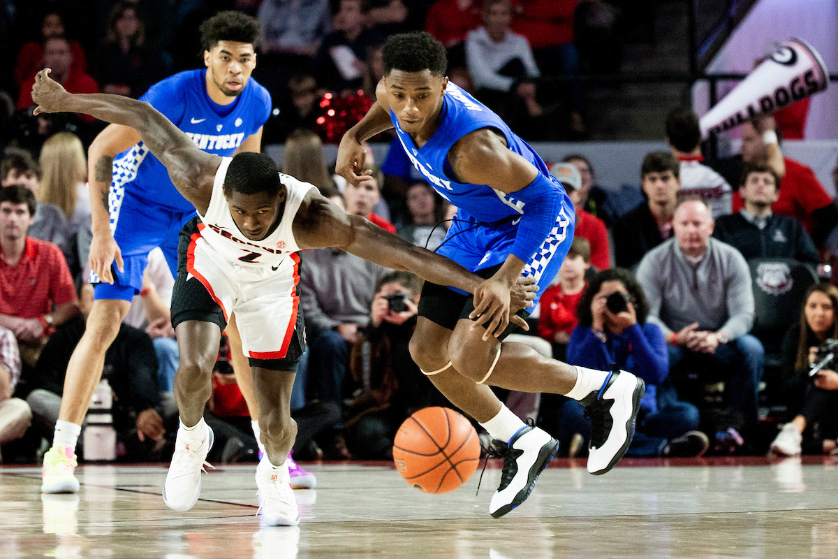 Ashton Hagans.

Kentucky beat Georgia 69-49 at Stegeman Coliseum in Athens, Ga., on Tuesday, January 15, 2019.

Photo by Chet White | UK Athletics