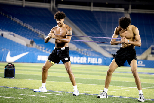 Dontaie Allen. Jacob Toppin.

Final summer workout.

Photos by Chet White | UK Athletics