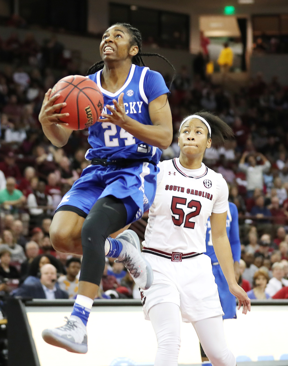 Taylor Murray
The UK Women's Basketball team beat South Carolina.
Photo by Britney Howard | UK Athletics