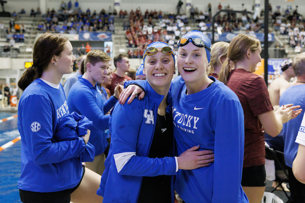 Caitlin Brooks. Sophie Sorenson.

Day five of the SEC Swim and Dive Championship.

Photo by Elliott Hess | UK Athletics