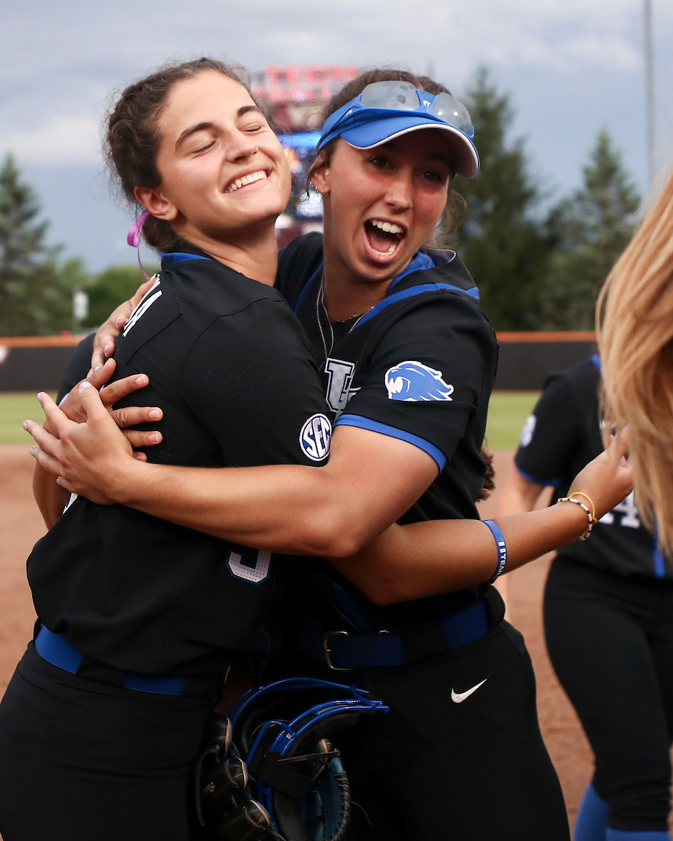 Alexia Lacatena, Emma Boitnott.

Kentucky defeats Virginia Tech 5-4.

Photo by Grace Bradley | UK Athletics