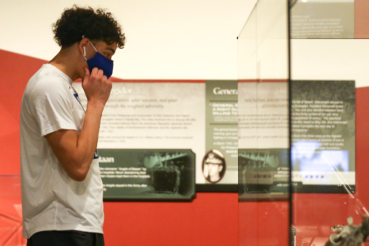 Lance Ware.

The Kentucky men's basketball team visited Fort Knox on Friday to visit with students and take a tour of the General George Patton Museum.

Photo by Grace Bradley | UK Athletics