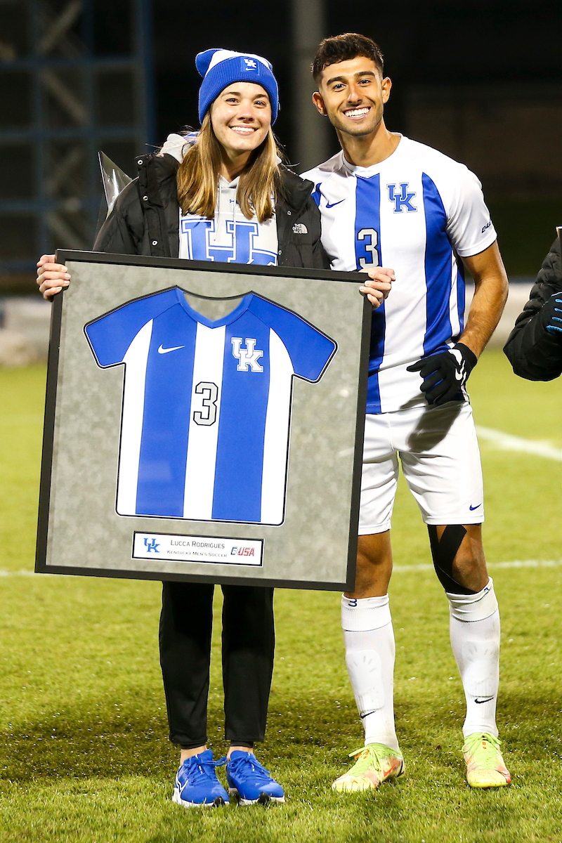 Lucca Rodrigues.

Kentucky MSOC Recognizes 14 Seniors.

Photo by Grace Bradley | UK Athletics