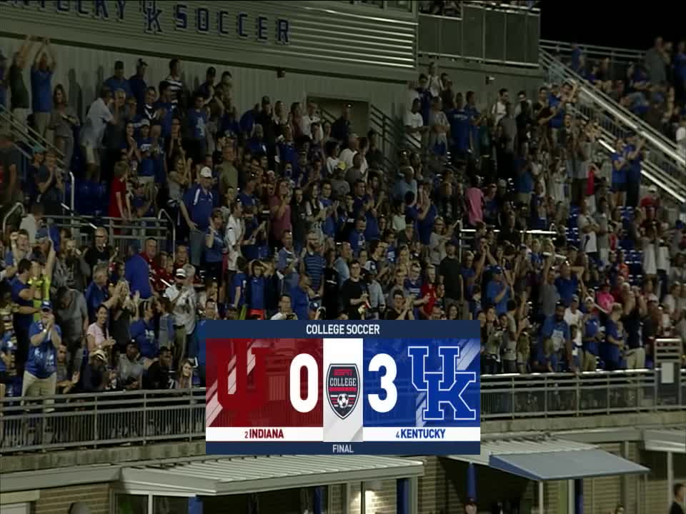 MSC: Kentucky 3, Indiana 0