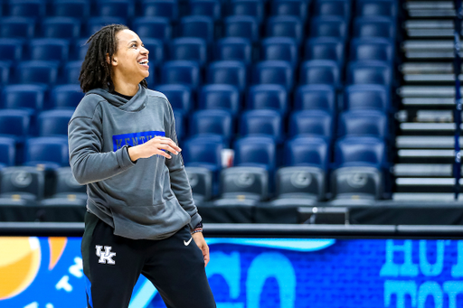 Amber Smith.

Kentucky shootaround day one for the SEC Tournament.

Photo by Eddie Justice | UK Athletics