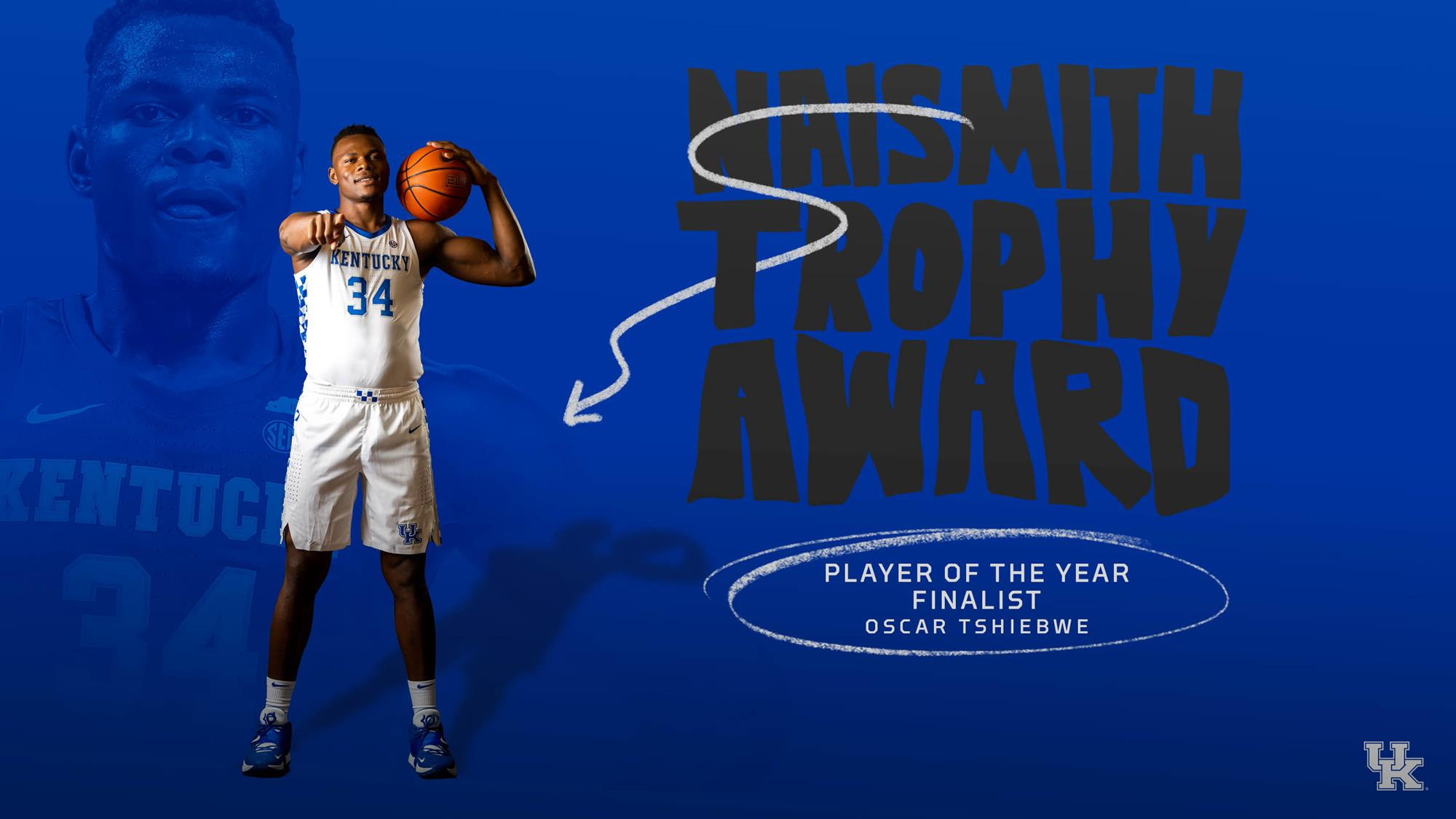 Oscar Tshiebwe a Finalist for Naismith Player of the Year