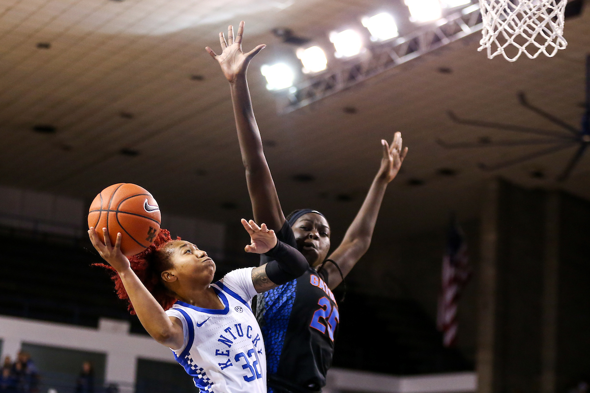 Jaida Roper. 

Kentucky fell to Florida 70 - 62. 

Photo by Eddie Justice | UK Athletics