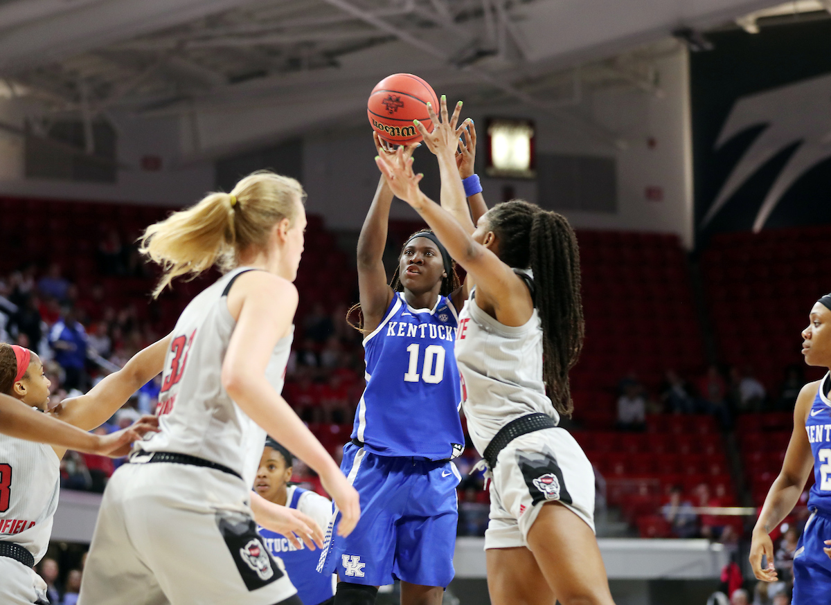 Rhyne Howard

Women's Basketball falls to NC State on Monday, March 25, 2019. 

Photo by Britney Howard | UK Athletics