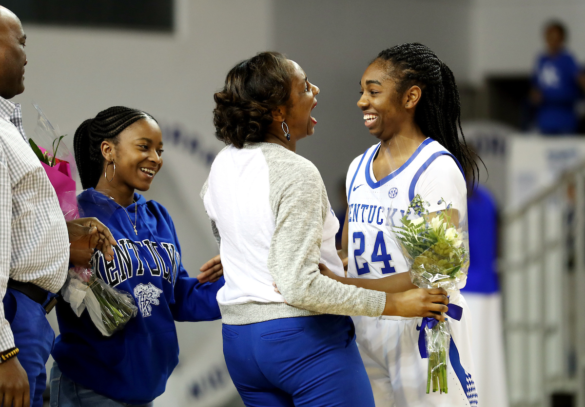 Taylor Murray

The UK Women's Basketball team beat LSU on Senior Day on Sunday, February 24, 2019.

Photo by Britney Howard | UK Athletics