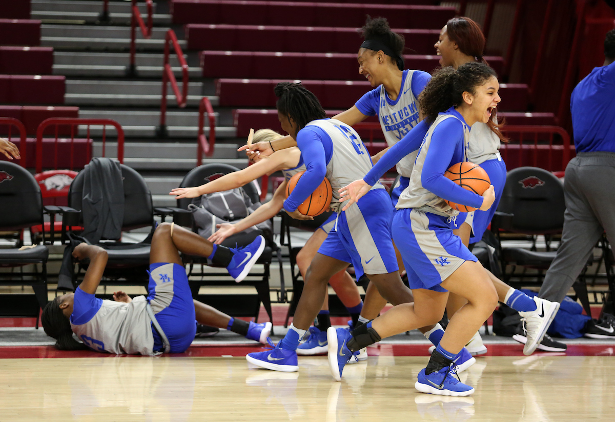 The University of Kentucky women's basketball team practices at Bud Walton Arena on Monday, January 29, 2018.
Photo by Britney Howard | UK Athletics