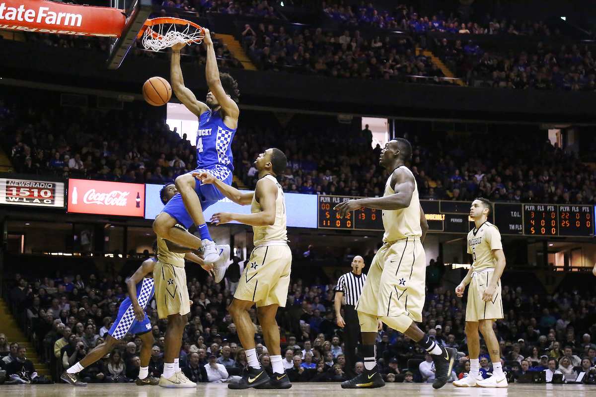 Nick Richards.

The University of Kentucky men's basketball team beat Vanderbilt 74-67 at Memorial Gymnasium in Nashville, TN., on Saturday, January 13, 2018.

Photo by Chet White | UK Athletics