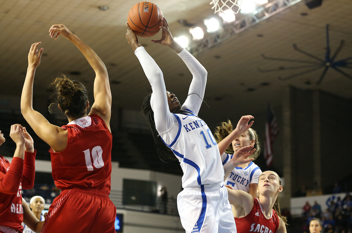 Rhyne Howard. 

UK beats to Sacred Heart University 71-43. 


Photo By Barry Westerman | UK Athletics