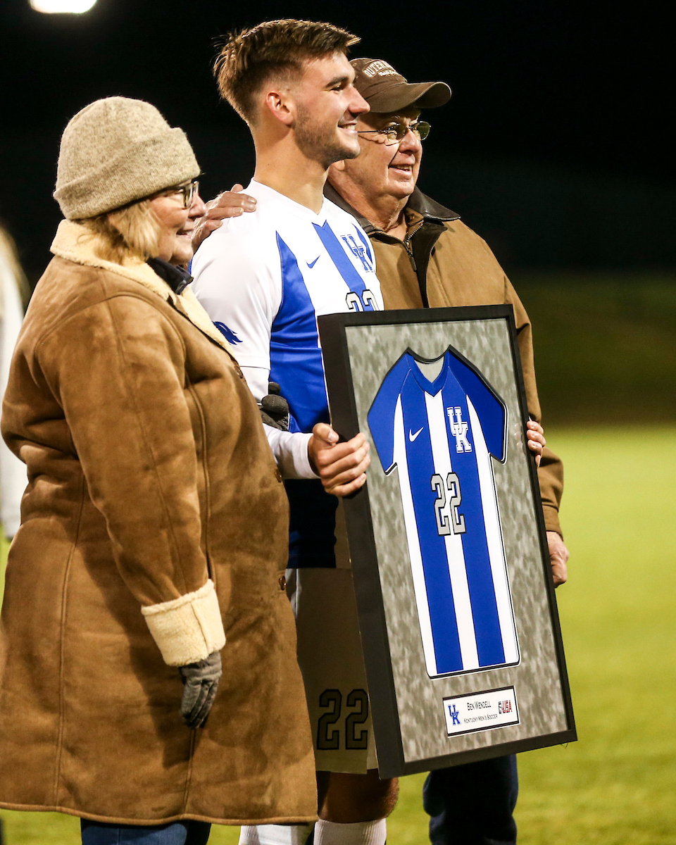 Ben Wendell.

Kentucky MSOC Recognizes 14 Seniors.

Photo by Grace Bradley | UK Athletics
