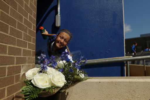 Jenny Schaper.

The University of Kentucky softball team during Game 1 against South Carolina for Senior Day on Sunday, May 6th, 2018 at John Cropp Stadium in Lexington, Ky.

Photo by Quinn Foster I UK Athletics