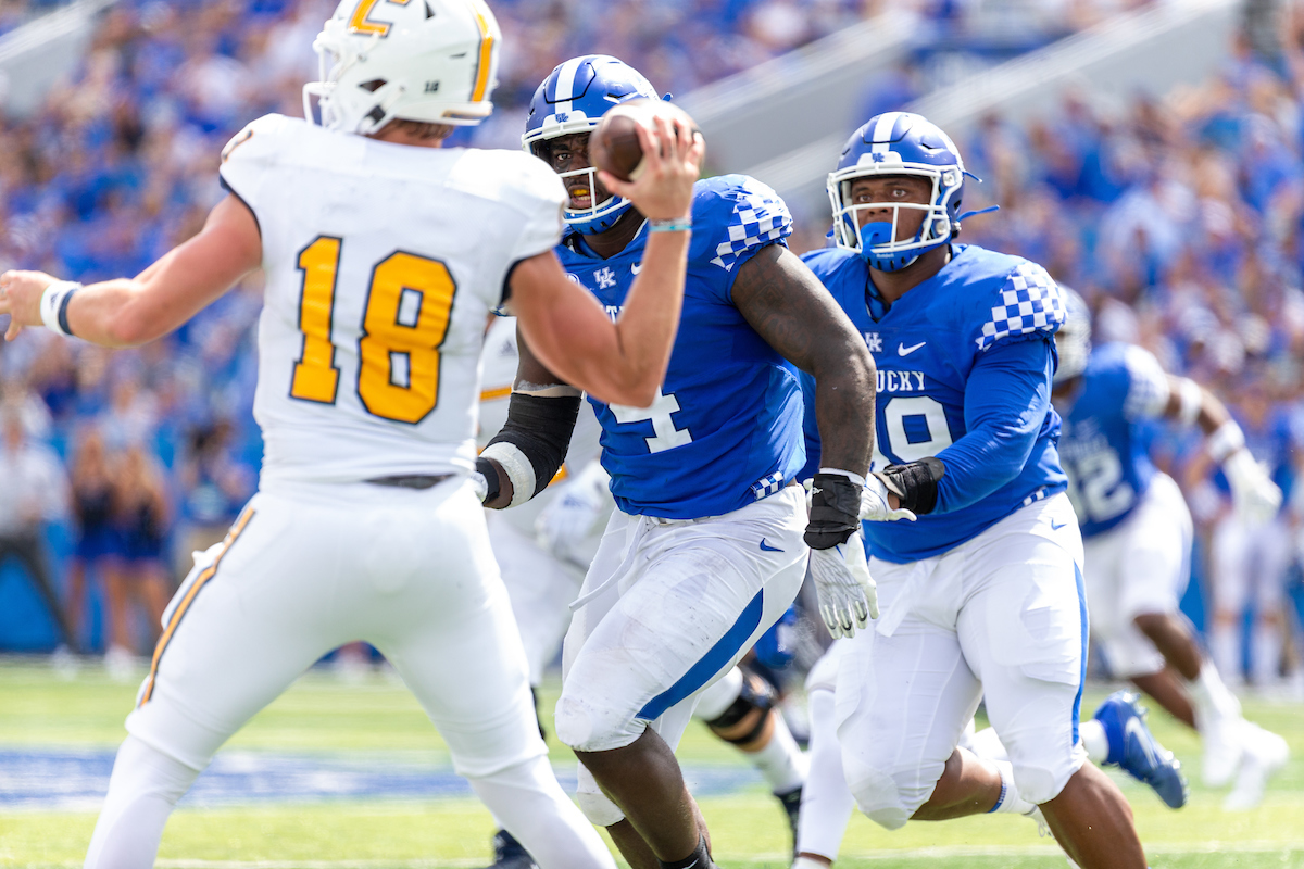 Josh Paschal.

UK beats UTC, 28-23.

Photos by Hani Abu Taha | UK Athletics