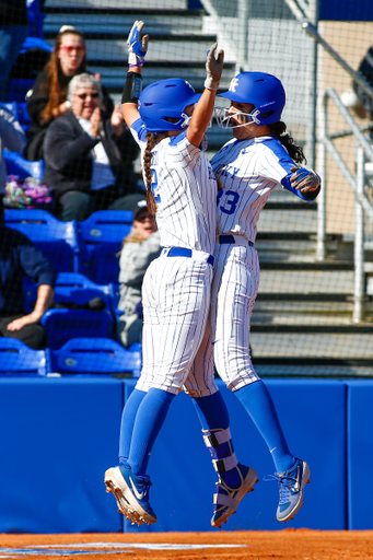 Alex Martens and Bailey Vick. 

UK beat Texas A&M State 11-9. 

Photo By Barry Westerman | UK Athletics