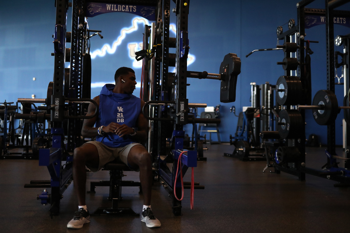 Chris Westry.

Pro Day for UK Football.

Photo by Quinn Foster | UK Athletics