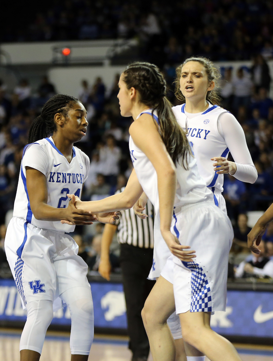 Taylor Murray, Maci Morris

The University of Kentucky women's basketball team falls to Mississippi State on Senior Day on Sunday, February 25, 2018 at the Memorial Coliseum.

Photo by Britney Howard | UK Athletics