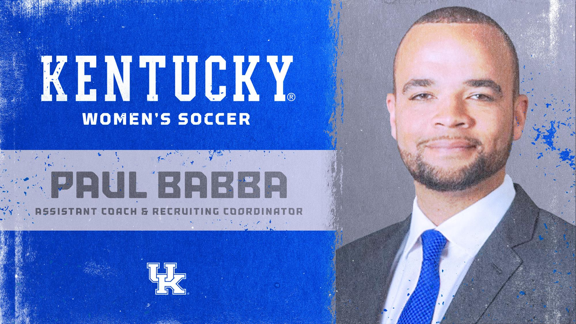 Paul Babba Named Kentucky Women’s Soccer Assistant Coach, Recruiting Coordinator