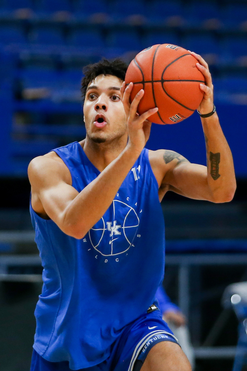 Dontaie Allen.

Men’s basketball scrimmage at Rupp Arena.

Photo by Hannah Phillips | UK Athletics