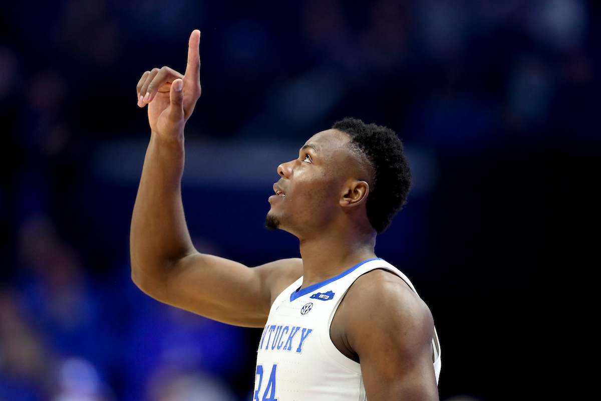 Oscar Tshiebwe.

Kentucky beat Florida 78-57.

Photos by Chet White | UK Athletics