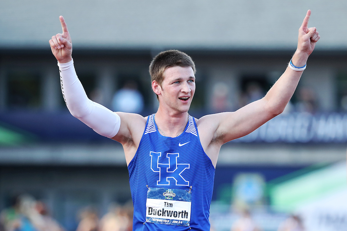 Tim Duckworth.

Day two of the NCAA Track and Field Outdoor National Championships. Eugene, Oregon. Thursday, June 7, 2018.

Photo by Chet White | UK Athletics