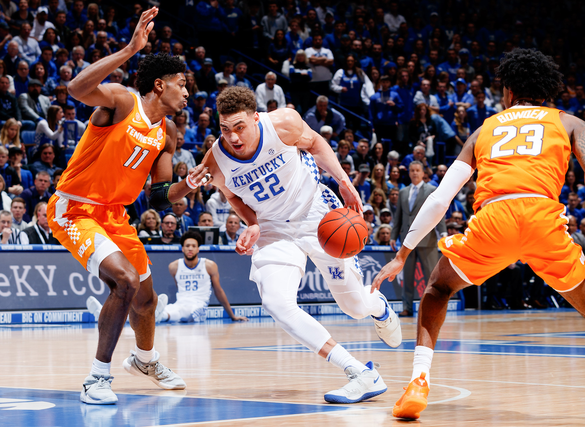 Reid Travis.


Kentucky beat Tennessee 86-69.

Photo by Elliott Hess | UK Athletics