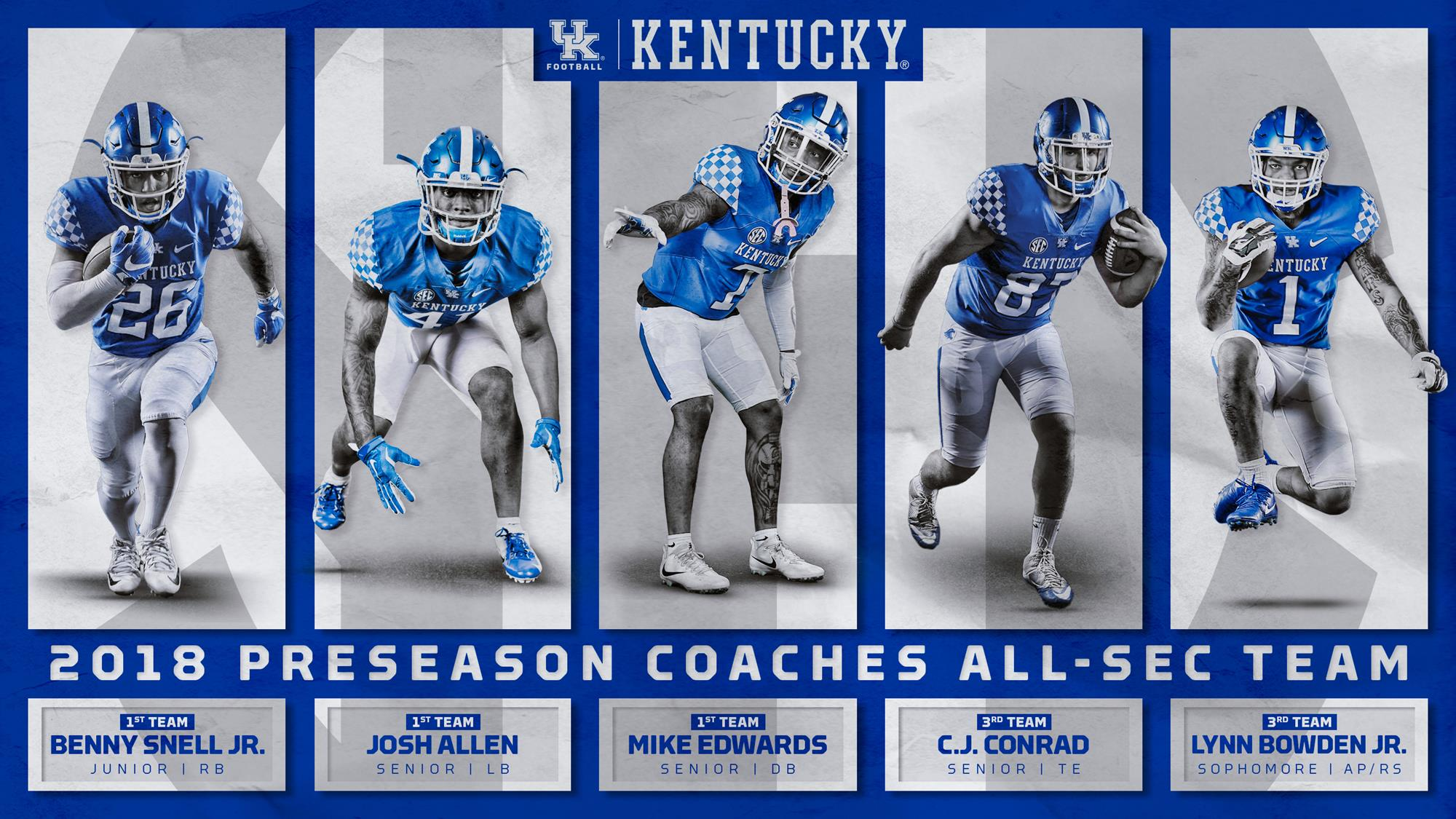 Five Wildcats Named Preseason Coaches All-SEC