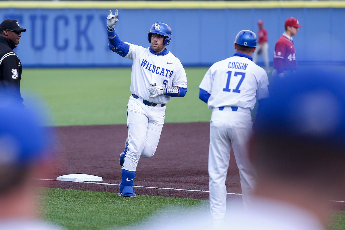 TJ Collett.

Kentucky beats Alabama 11 - 0.

Photo by Sarah Caputi | UK Athletics