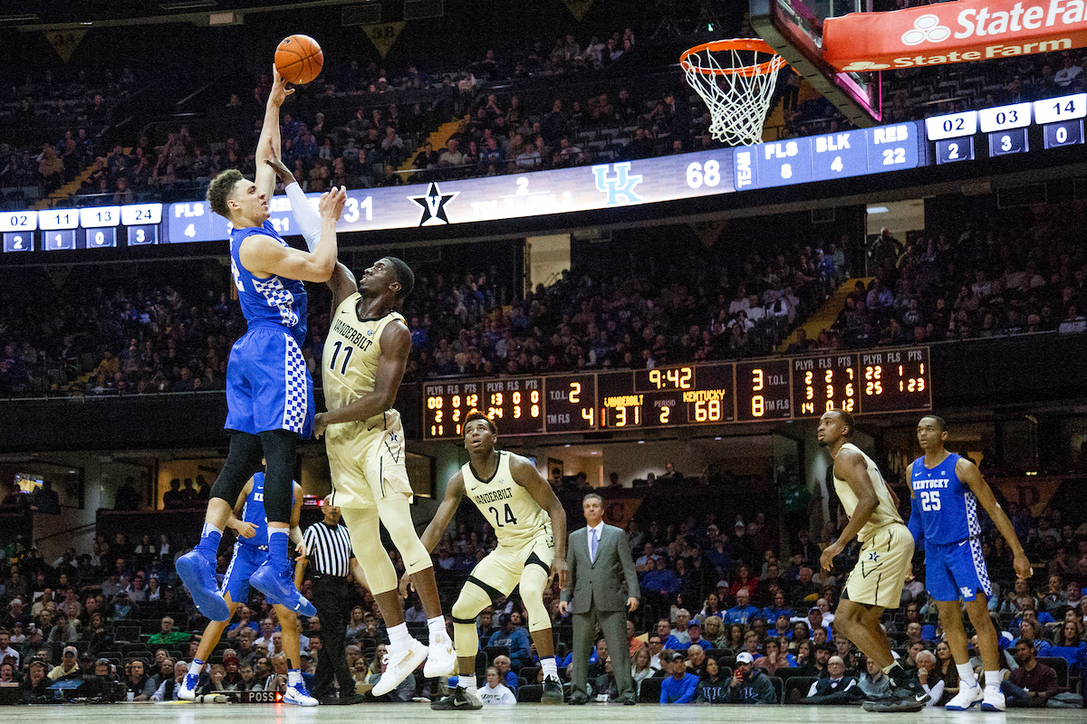 Reid Travis.

Kentucky beat Vanderbilt 87-52 on Tuesday, January 29, 2019, at Memorial Gym in Nashville, TN.

Photo by Chet White| UK Athletics