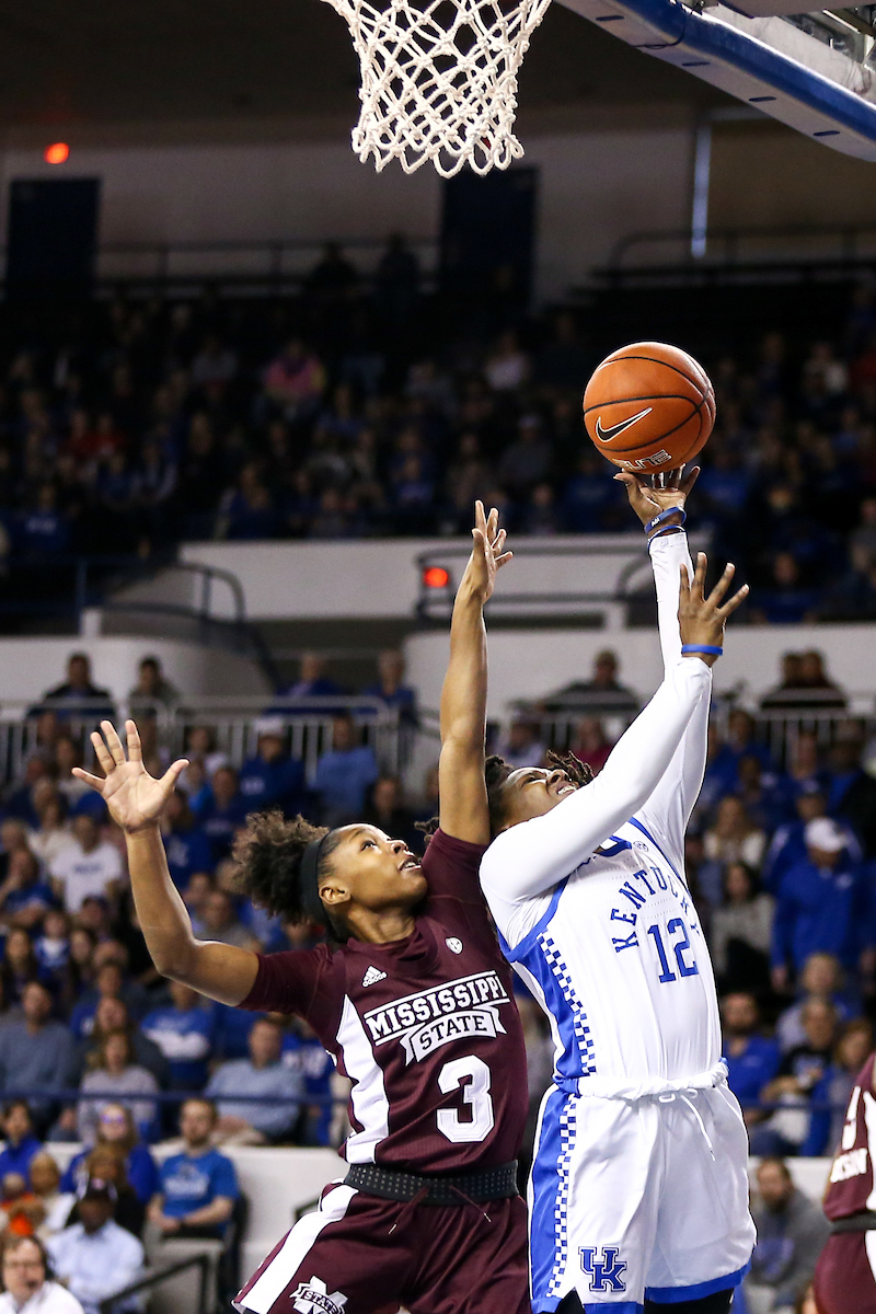 Amanda Paschal. 

Kentucky beat Mississippi State 73-62.

Photo by Eddie Justice | UK Athletics