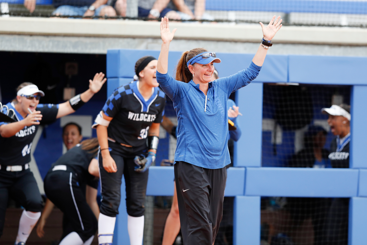 Jenny Schaper.

The University of Kentucky softball team beat UIC 10-1 in the Cats NCAA Championship Lexington Regional opening game at John Cropp Stadium on Saturday, May 19, 2018.

Photo by Elliott Hess | UK Athletics